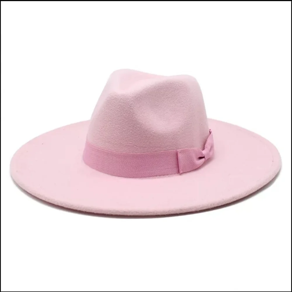 Large Size Wide Brim Unisex Fedora Hat